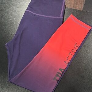 Zyia Purple ombré to coral light n tights